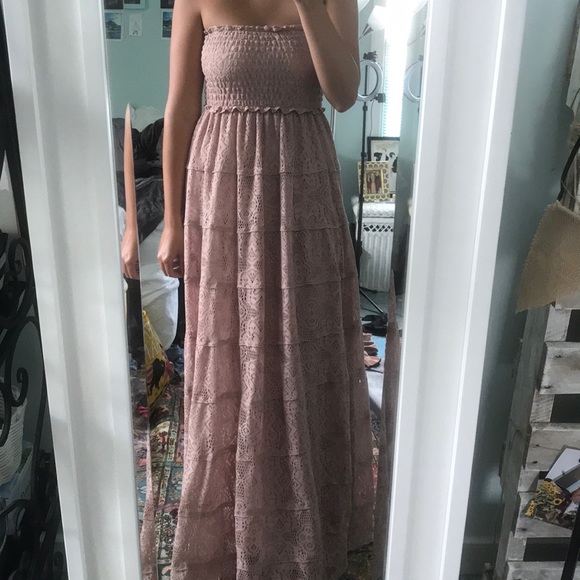Wishlist Dresses & Skirts - Beautiful mauve pink strapless maxi dress